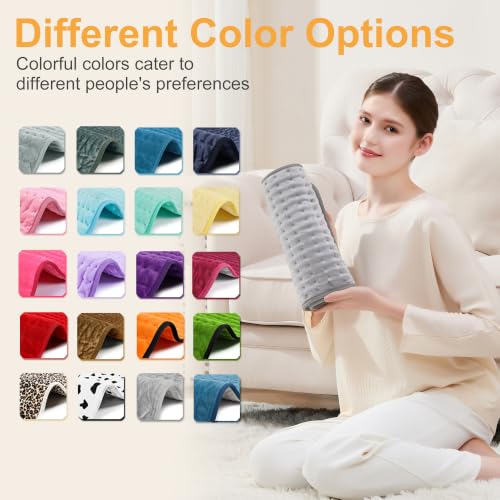 Heating Pad,Electric Heating Pad,Heating Pad for Back,Light Gray,24x12Inch - color: Silvergray, size: 24x12 Inch