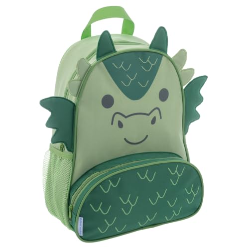 Stephen Joseph Little Sidekick Backpack, Toddler Backpack for Little Kids, Daycare and Preschool, Dragon - color: Green