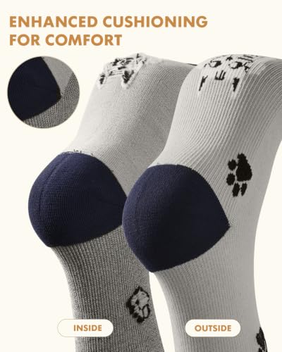 Cute Compression Socks for Women - color: Animals, size: Small-Medium