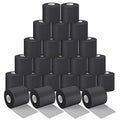 Nuanchu 24 Rolls Prewrap Athletic Tape, 2.75 in x 30 yd, Black - color: Black