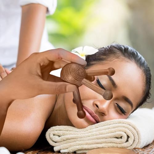 OULIGET Wooden Trigger Point Massage Tool,Spider Shape 5 Legs Massager,Scalp Massager Scraping Tool for Back,Neck,Shoulder and More - style: Five Claw Massager