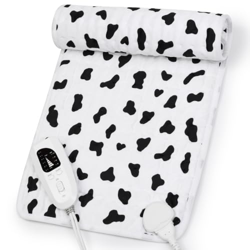 Heating Pad,Heated Blanket,Heating Pad for Back Neck,White,24x12 Inch - color: Whiteblack, size: 24x12 Inch