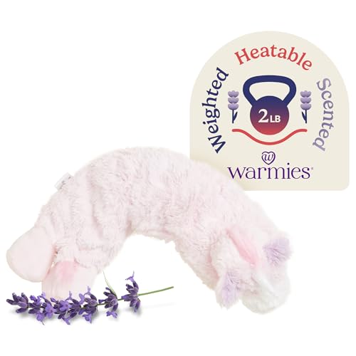 warmies Microwavable Neck & Shoulder Wrap, Weighted Neck Heating Pad, 2 lb