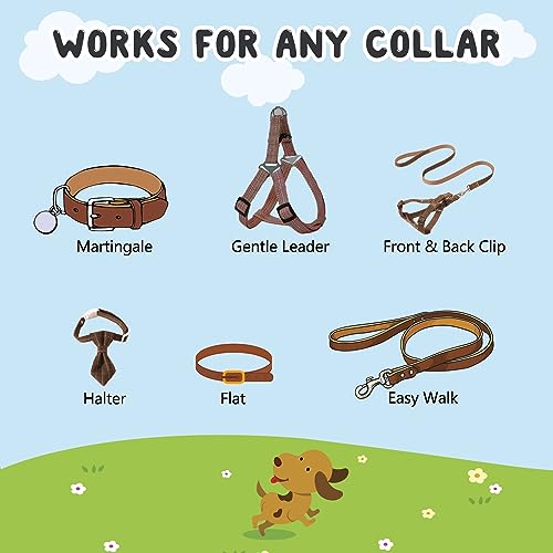 YUEPET 2 Pack Safety Clip for Dog Collar, Prong Dog Collar Safety Clips - color: Grey+Black