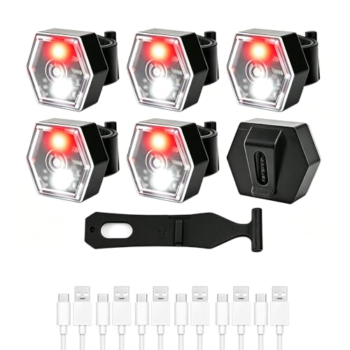 Bike Tail Lights Bicycle Cycling Rear Light USB-C Rechargeable Clip on Strobe LED Safety Light, Running Lights for Runners Flashing Bike Lights for Night Riding Hiking Pet Dog