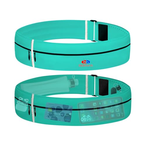 BibBoards Running Belt for Phone, Turquoise, 38-48 in - color: Turquoise, style: 38 Inch