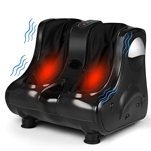 ARLIME Foot & Calf Massager with Heat, Shiatsu Electric Machine - color: Black