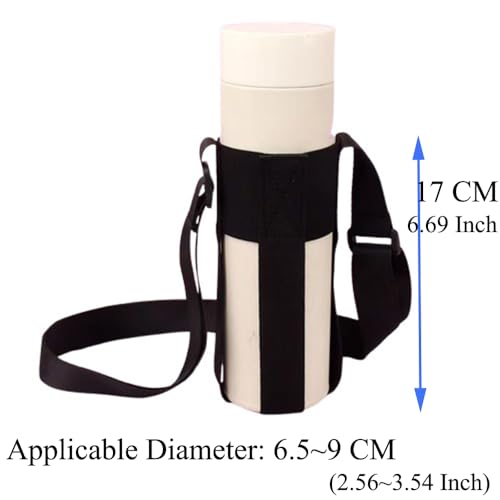 2 Pack Water Bottle Holder Strap Sling Universal Water Bottle Handle Carrier Crossbody Shoulder Strap for Insulated Water Bottles Stainless Steel Travel Mug Coffee Tumbler Hydration Bottles
