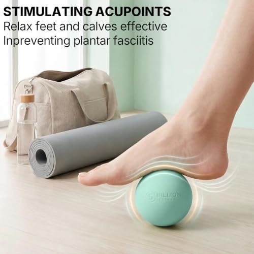 5BILLION FITNESS 2 Pack Massage Lacrosse Ball Set Deep Tissue Massage Balls - color: Pink-green