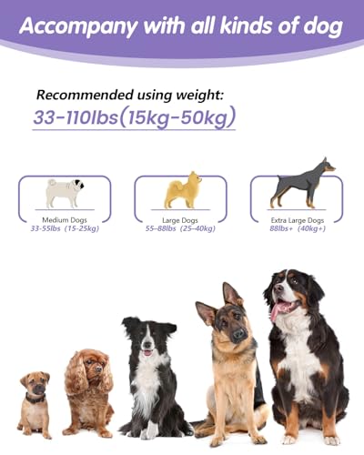 Hands Free Dog Leash, Multifunctional Crossbody Dog Leash - color: Purple, size: Large-5.9-9.5ft