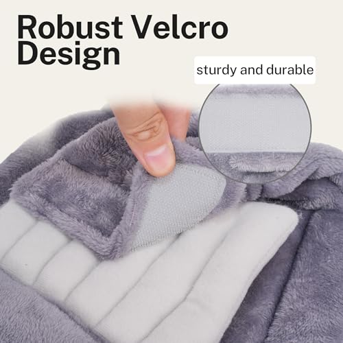 Microwave Heating Pad for Knees, Microwavable Heated Knee Wrap for Arthritis & Joint Stiffness, Warm Compression for Knee Pain Relief, Flaxseed Filled, Adjustable, for Men Women