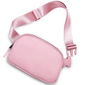 Amazerbst Fanny Pack, Everywhere Belt Bag,40 Inch Adjustable Strap for Women and Men,Waterproof - color: Pink