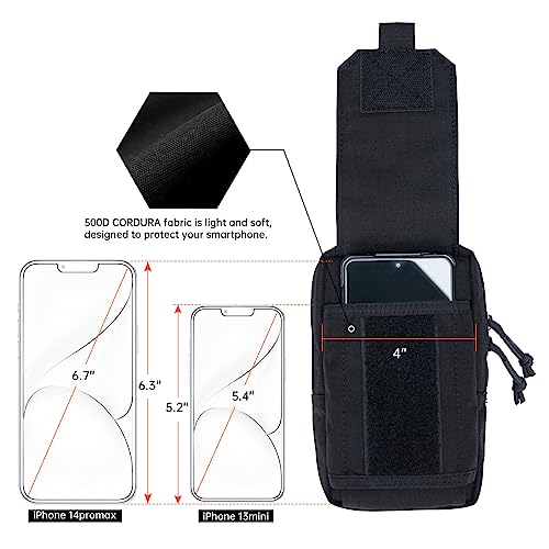 EXCELLENT ELITE SPANKER Tactical EDC Pouch Molle Utility Pouch Phone Pouch - color: Black