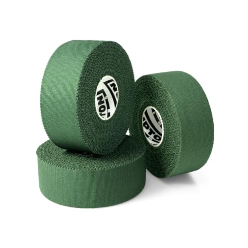 Hampton Adams Athletic Sports Tape, Very Strong, Easy Tear, No Residue - color: Hunter Green (1 Inch)
