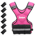 ZELUS Weighted Vest for Men Women,Adjustable 4-32lb Vest, Removable Weights - color: Pink, size: 20-32 lb.