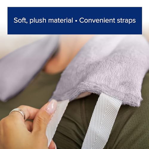 Bed Buddy Hot and Cold Neck Wrap, Microwavable Heating Pad & Cold Pack for Neck, Sore Muscles - Moist Heat Therapy Wrap, Grey, Unscented