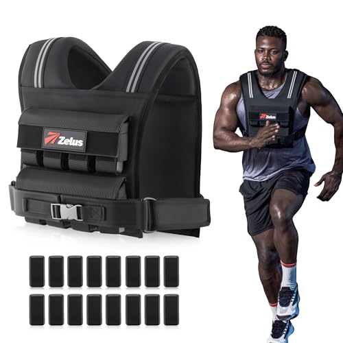 ZELUS Weighted Vest Men, 23lbs/36lbs/45lbs Adjustable Weight Vest - size: 36LB