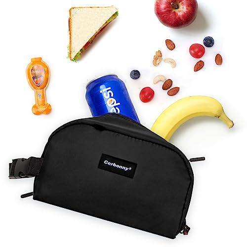 Cerbonny Small Cooler Bag,Freezable Lunch Bag,Built-in ice pack - color: Black