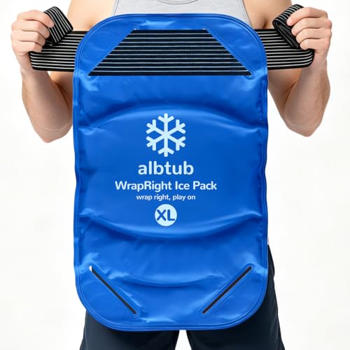 Extra Large Ice Pack for Injuries Reusable,12×20in Fits Back & Hip - size: Hands-free XL