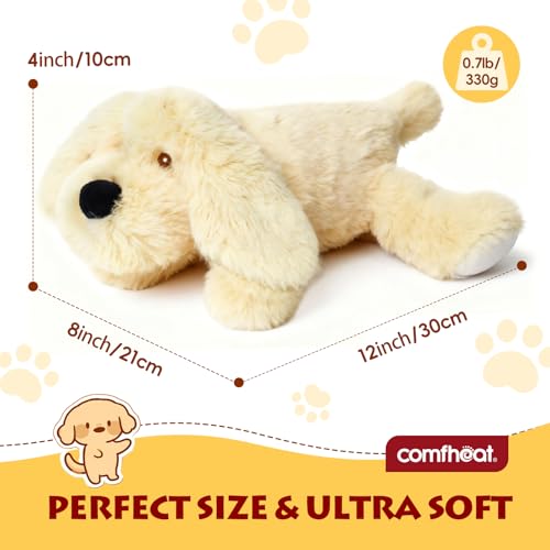 Microwave Heating Pad for Pain Relief, Microwavable Stuffed Animal - style: Golden Retriever Dog