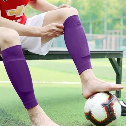 COUVER Unisex Long Leg Compression Sleeves - color: Purple, size: Medium