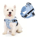 AIITLE No-Pull Dog Harness Reflective Mesh Vest Adjustable, Blue L - color: Blue, size: L