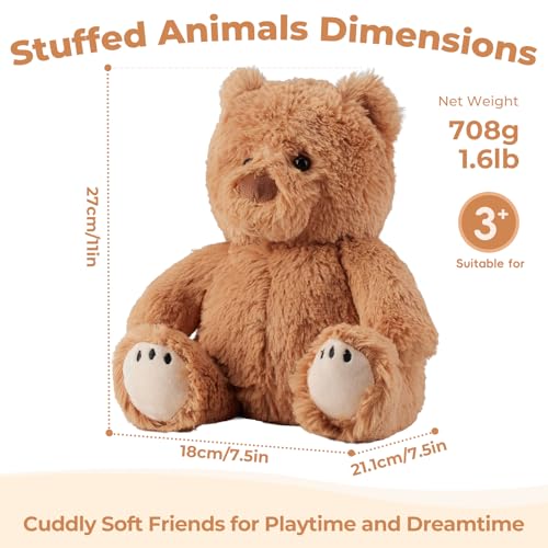 Microwavable Teddy Bear Stuffed Animals, Heatable & Coolable Plush Toys - style: Bear
