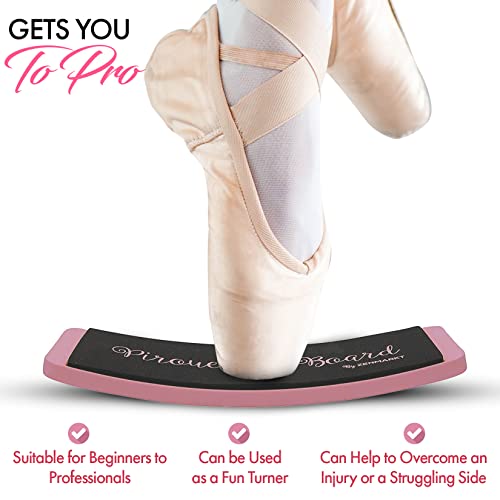 Zenmarkt Turning Board for Dancers, Cheerleaders, Gymnasts, Ice Skaters - color: Pink