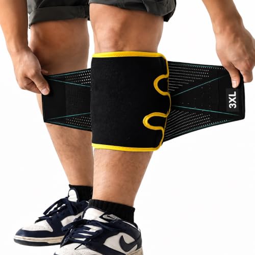 King Mills 3XL Compression Calf Sleeves, Plus Size Men & Women, Yellow, 1pk - color: Yellow
