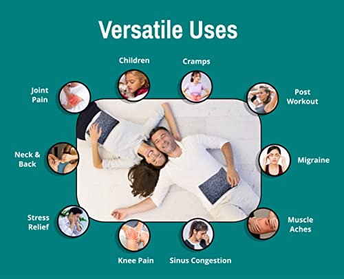 Microwavable Corn Filled Heating Pad and Cold Pack/Washable 100% Cotton Cover (Breezy -Navy, 7.5in W x 11in L) - size: 7.5in W x 11in L, style: Breezy -Navy
