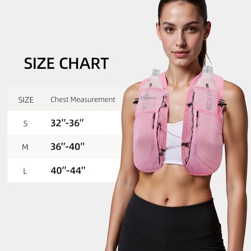 Running Vest for Women Lightweight Hydration Packable - color: Pink 5L, size: Medium