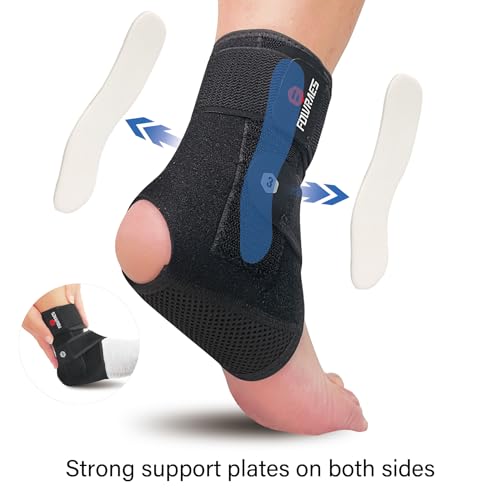 Ankle Brace With Side Stabilizers,Breathable Adjustable Wrap 2 Pack(Small) - size: Small