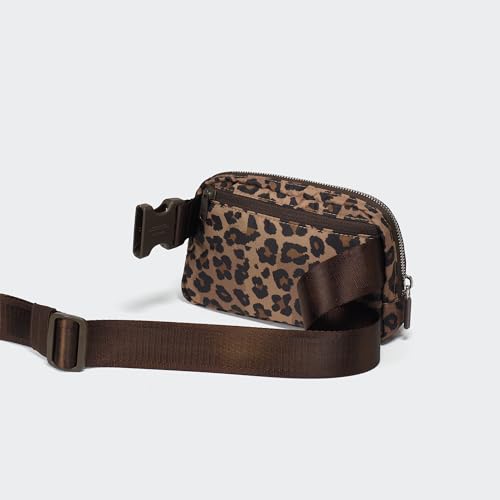 Pander Crossbody Belt Bag for Women and Men, Travel and Everyday Use - color: Leopard Multi