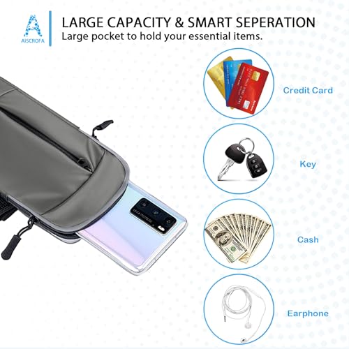 Phone Holder Arm Bands for Running Armband Small Crossbody Bags for Women Kids,iPhone 15 14 13 12 11 Pro Max Xs Xr X 6 7 8 Plus SE Mini Galaxy Ultra Edge S24 S23 Note - color: Grey