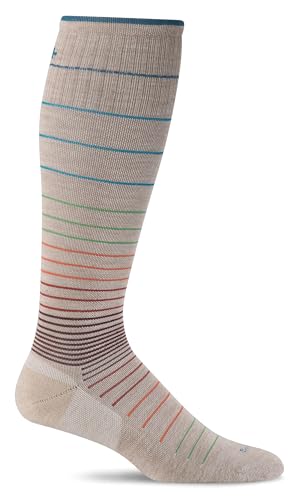 Sockwell Women's Circulator Moderate Graduated Compression Sock - color: Barley, size: Medium-Large