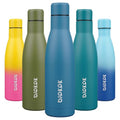 BJPKPK 17oz Skinny Insulated Water Bottle, Stainless Steel Flask - color: Sea Blue, size: 17 Ounces