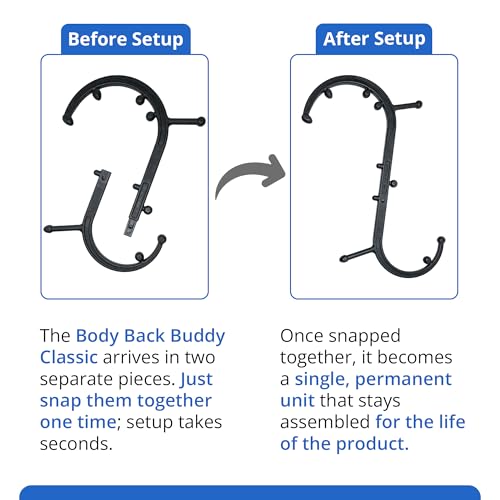 Body Back Buddy Classic Back Massager & Neck Massager for Pain Relief Black - color: Black, size: Classic Bundle