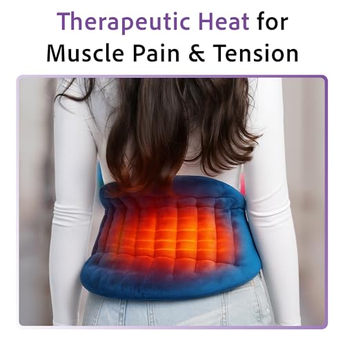 Microwavable Heating Pad with Straps, Extra Large, Blue, Hot/Cold Therapy - color: Blue, size: Extra Large