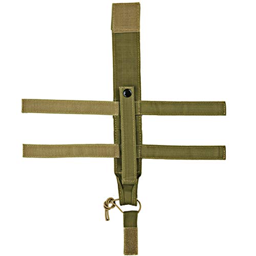 2 Pack Large Adjustable Tactical Water Bottle Holder Molle Portable Belt Carrier for Outdoor Walking Running Hiking Cycling - color: Khaki