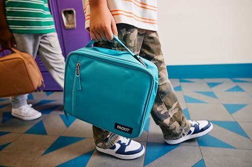 PackIt Freezable Classic Lunch Box, Checked Out - color: Checked Out