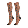 Cute Dog Compression Socks Women Men, Dog Lover Gift - color: Australian Cattle