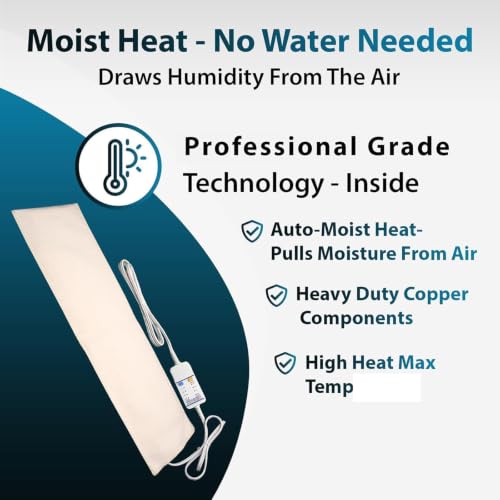 Thermotech Moist Heating Pad, Digital Timer, Mini 19 x 7 in - size: Mini 2nd Gen - 19" by 7"