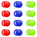 12Pcs Marathon Running Bib Clips Magnets Number Buckle Number Holder Race Bib Securing Running Gear Fixing Fastener Clip Field Red Blue Green for Cycling Triathlon Runners Field Supplies - color: Red blue green