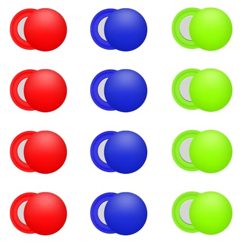 12Pcs Marathon Running Bib Clips Magnets Number Buckle Number Holder Race Bib Securing Running Gear Fixing Fastener Clip Field Red Blue Green for Cycling Triathlon Runners Field Supplies - color: Red blue green