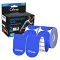 CKeep Kinesiology Tape precut Strips, 40 Count Elastic k Tape, Blue - color: Blue, size: 2 Rolls