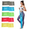 5-Piece Resistance Bands Set, 5.9 ft, Latex-Free for Exercise and Therapy - color: 5 Colour Set, size: 6.9FT