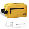 MIER Small Freezable Snack Bags Frozen Mini Cooler with 2 Gel Packs,Yellow - color: Yellow