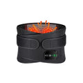 Lower Back Pad with Heat Vibration 3 Levels Adjustable Gifts for Parents - color: Black