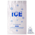 100 PACK 20 lb. Plastic Drawstring Ice Bags 14 x 28 Inch Heavy-Duty Ice Bags with Plastic Draw String (2.8mil Thickness) - style: 14x28inch(100pack)