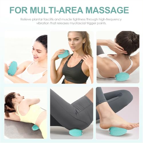 Vibrating Massage Ball with Rolling Head for Plantar Fasciitis
